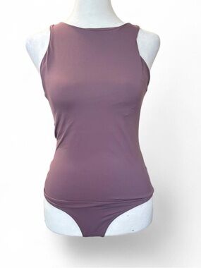 Reoria Dusty Purple Sleeveless Tank Bodysuit size small